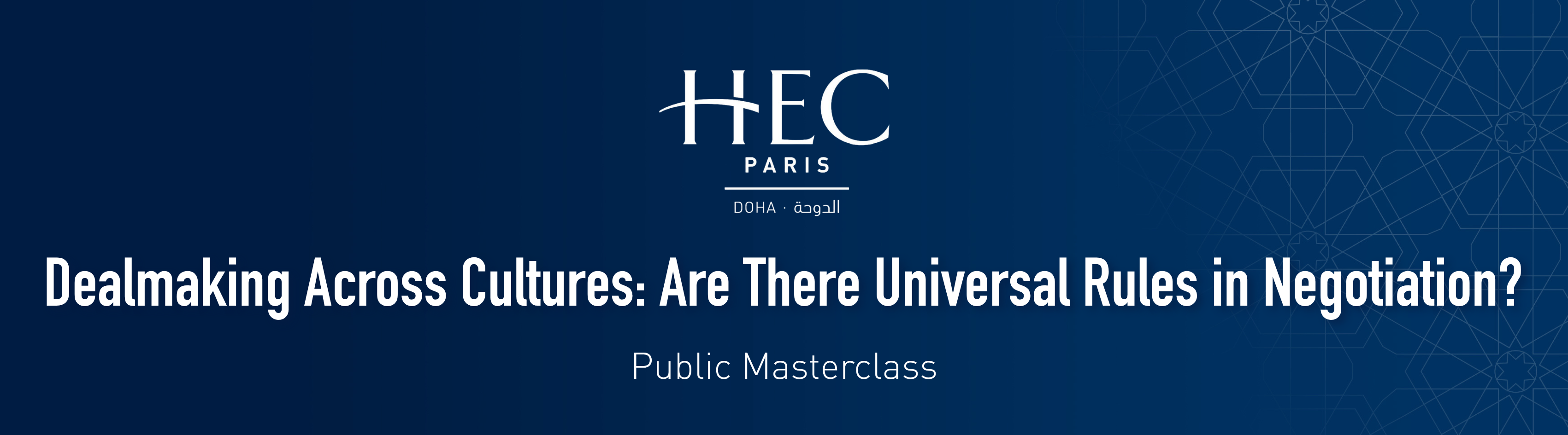 masterclass Negotiatiation