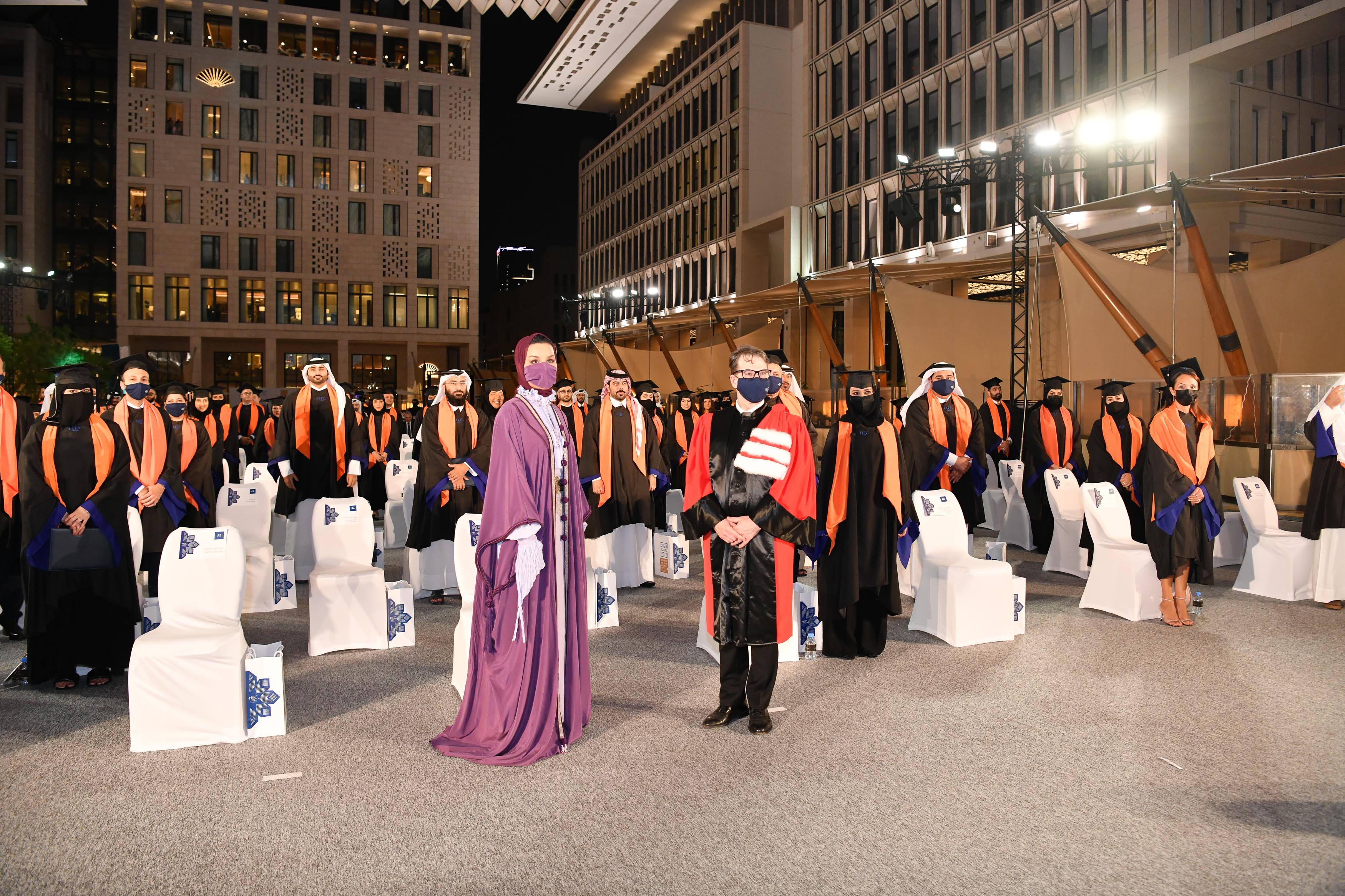 HH Sheikha Moza attends HEC Paris in Qatar graduation and inauguration 